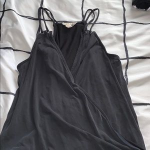 PPLA Clothing Black Tank Crossover Soft Cropped